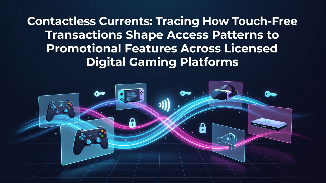 Digital interface showing contactless payment options integrated with gaming platform promotional features