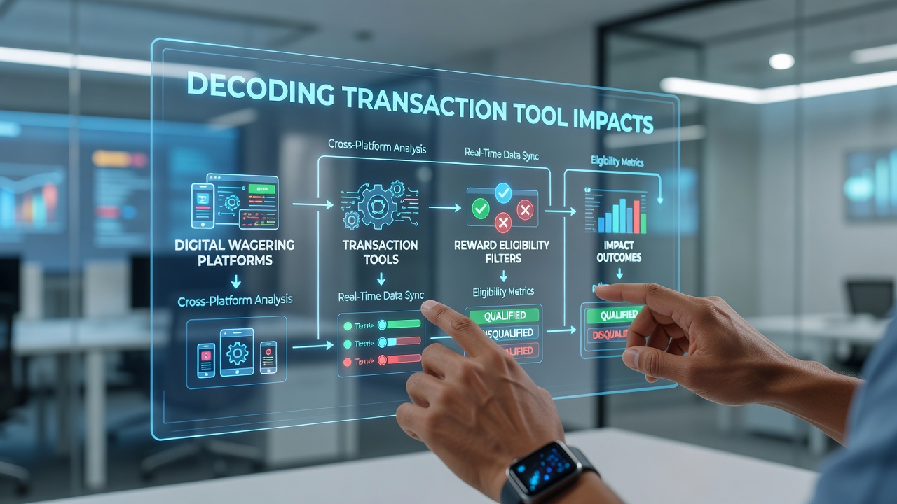 Diagram showing various transaction tools used in digital wagering platforms and their connections to reward systems