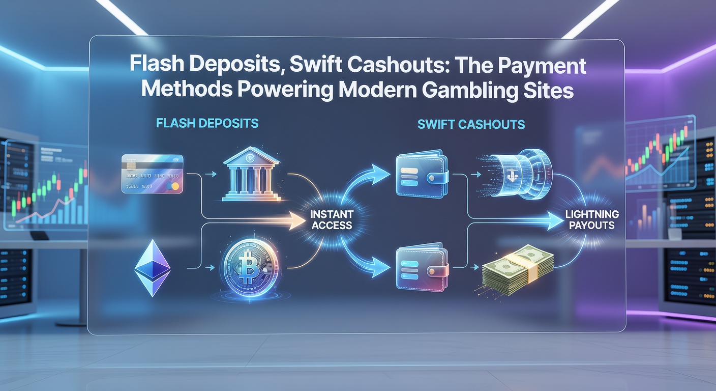 Infographic comparing deposit and withdrawal speeds across payment methods, with bars for e-wallets, crypto, and cards showing under-10-second averages