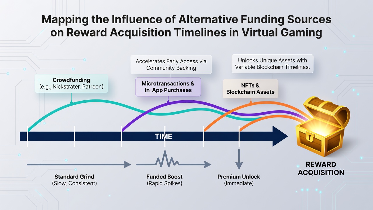 Comparison chart showing reward timeline differences by funding source