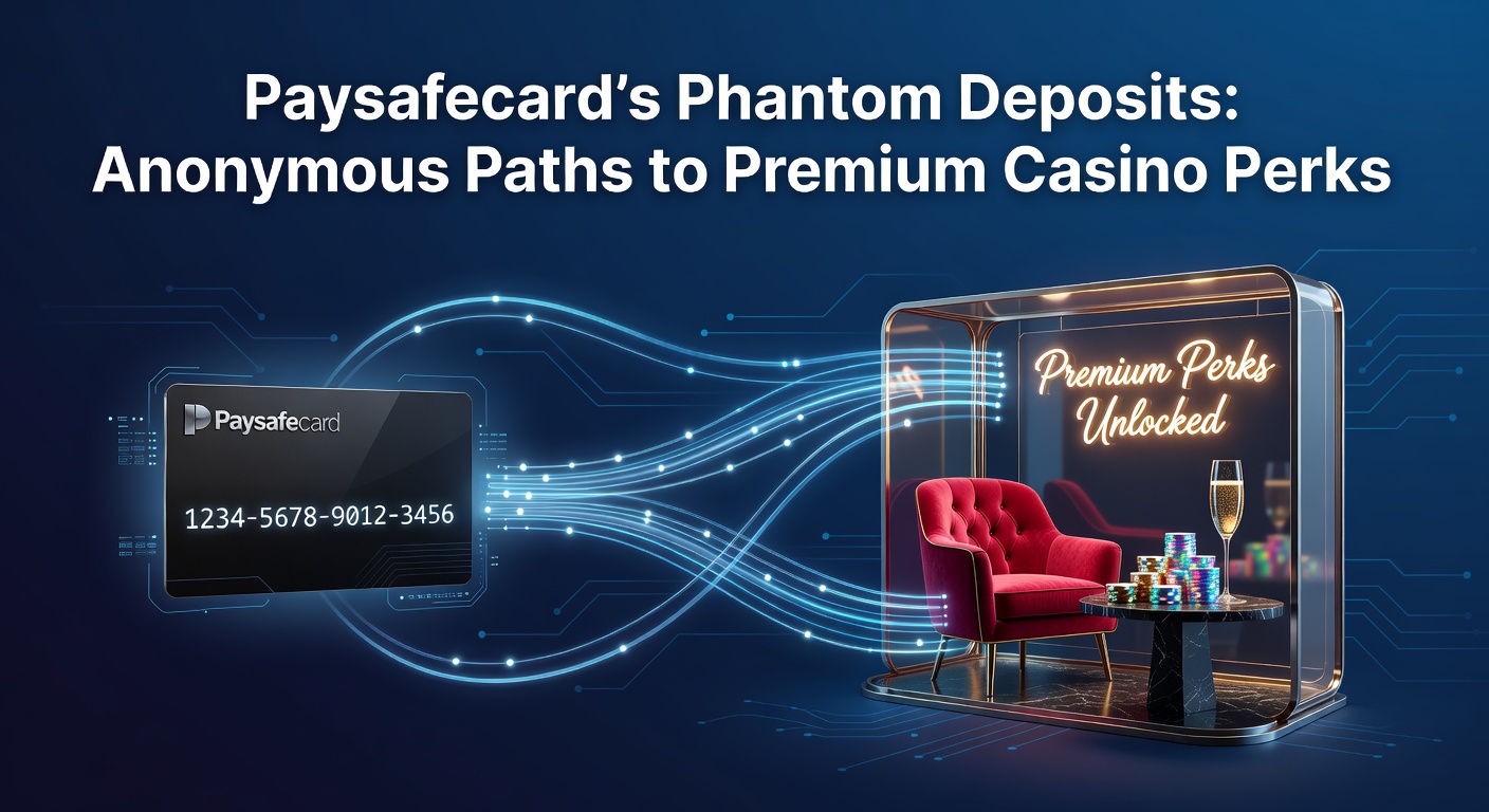Casino dashboard showing Paysafecard deposit triggering bonus wheel and VIP tier upgrade