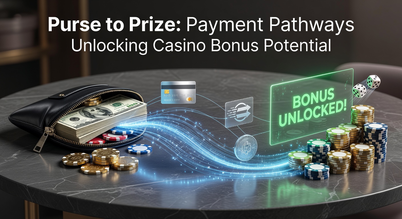 Illustration of a wallet transforming into casino chips and prizes through various payment streams