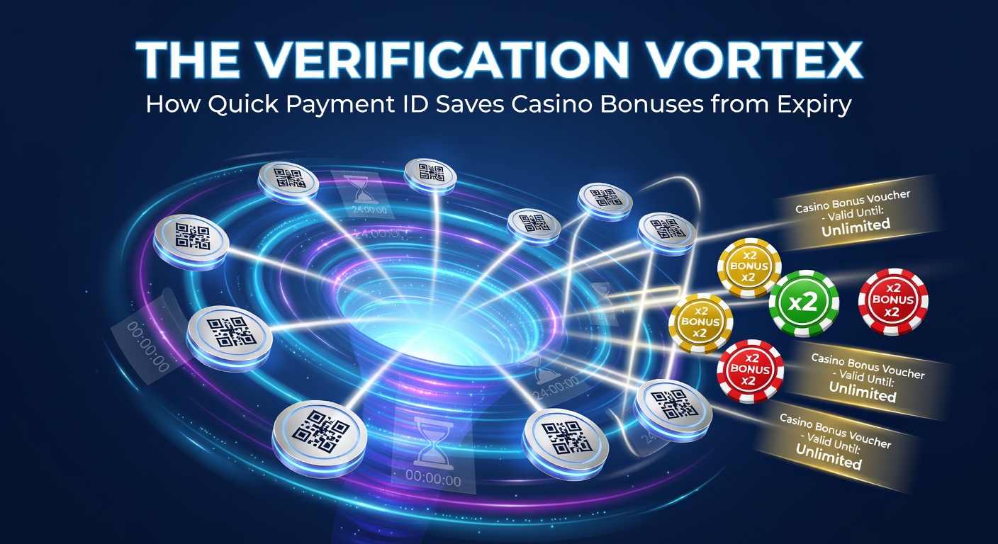 Illustration of swirling verification documents and casino bonus timers ticking down urgently